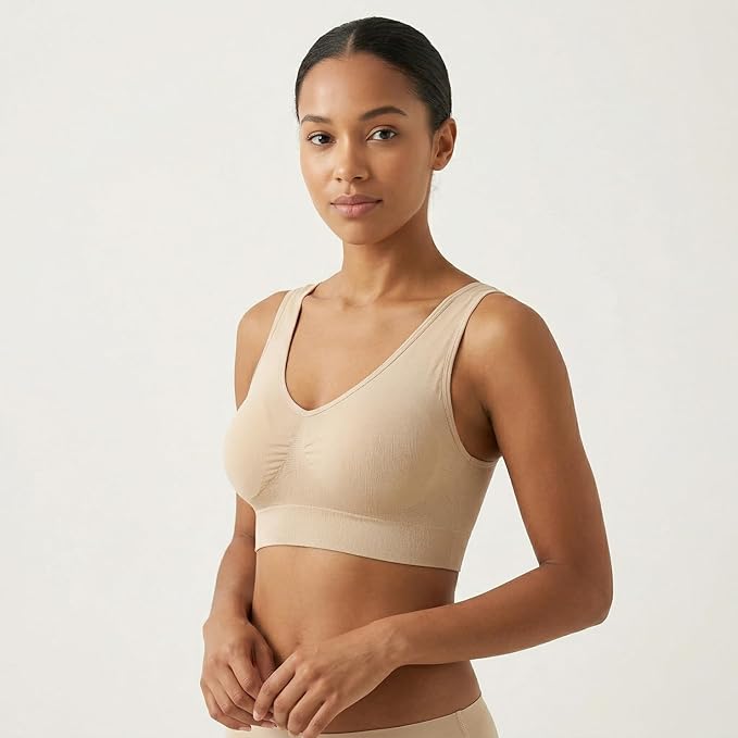 Hiking Gril Women's Comfort Wirefree Bralette Unpadded Sleep Yoga Bra