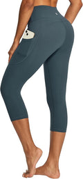 IUGA High Waisted Yoga Pants for Women with Pockets Capri Leggings for Women Workout Leggings for Women Yoga Capris