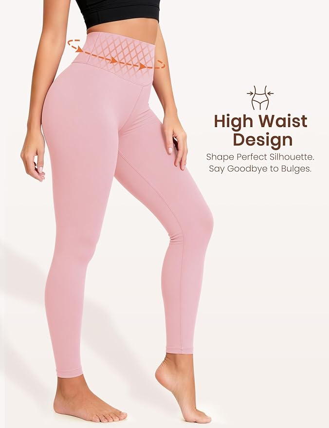 Laite Hebe Leggings for Women - High Waisted Full Length Buttery Soft Yoga Pants for Workout Athletic Daily