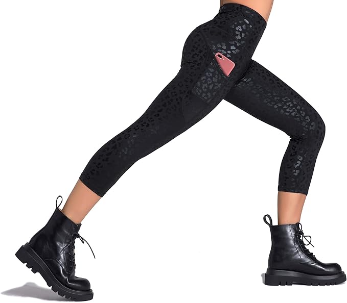 Dragon Fit High Waist Yoga Leggings with 3 Pockets,Tummy Control Workout Running 4 Way Stretch Yoga Pants