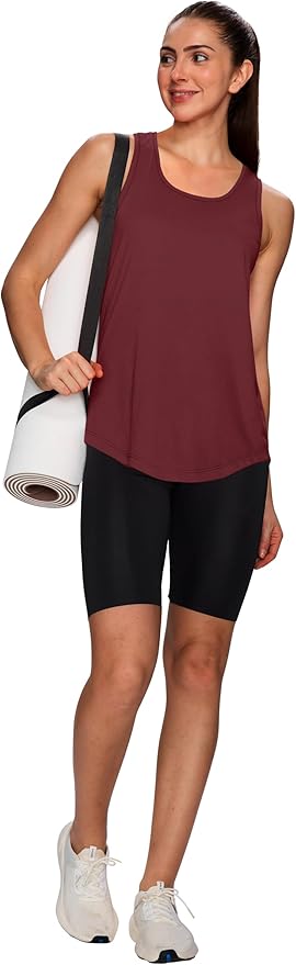 WIHOLL Workout Tops for Women Summer Athletic Tank Tops Sleeveless Shirts Beach Lightweight Gym Clothes