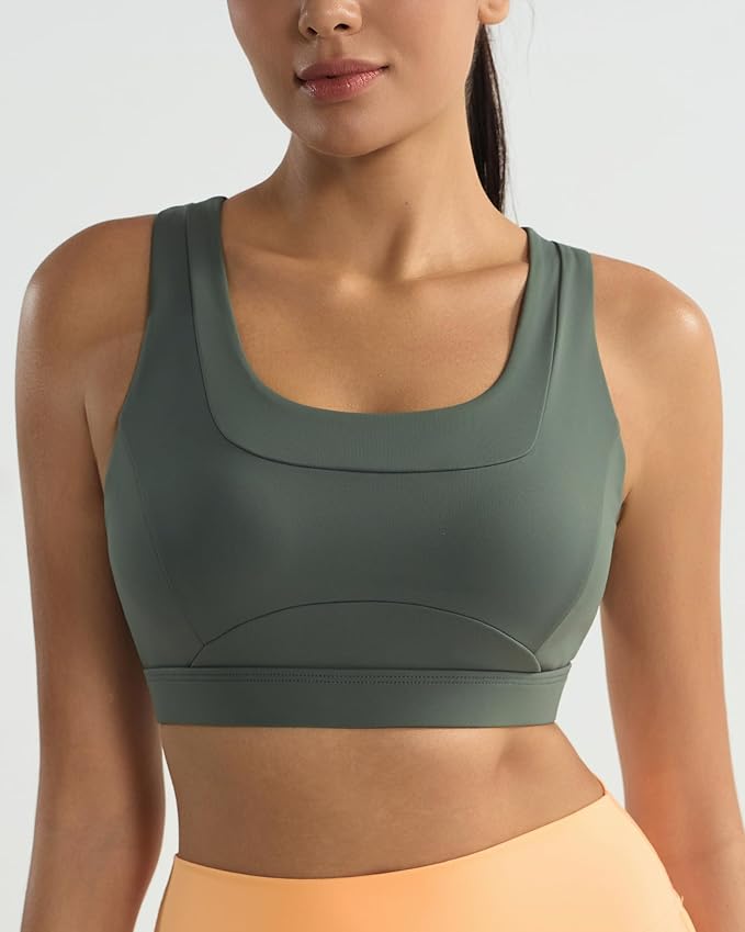 RUNNING GIRL Sports Bras for Women High Support,Molded Cup High Impact Sports Bra Racerback Workout Yoga Running Bra