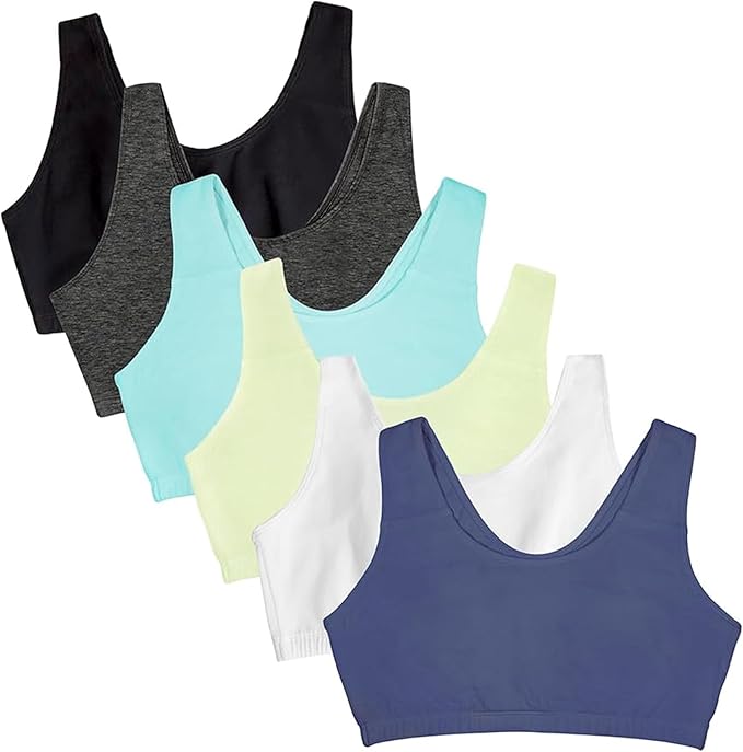 Fruit of the Loom Women's Built Up Tank Style Sports Bra Value Pack