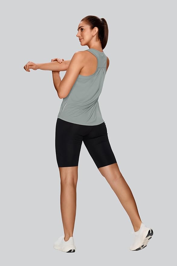 XIEERDUO Tank Top for Women Racerback Sleeveless Workout Tops Loose Fit Yoga Running Gym Shirts for Women