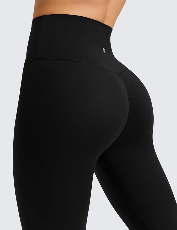 CRZ YOGA Butterluxe No Front Seam Yoga Leggings 25" - High Waisted Womens Lounge Pants Pilates Workout Athletic Buttery Soft