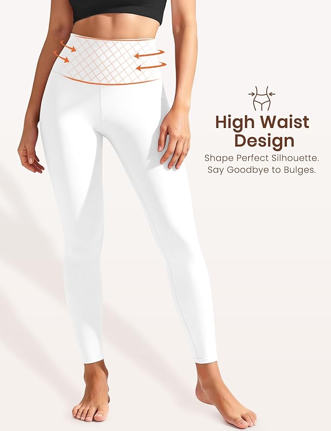 Laite Hebe Leggings for Women - High Waisted Full Length Buttery Soft Yoga Pants for Workout Athletic Daily