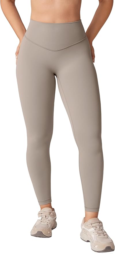 UNISSU Hugcurve No Front Seam High Waisted Workout Leggings for Women Buttery Soft Yoga Pants Gym Athletic Tights - 25''