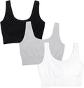 Fruit of the Loom Women's 3-Pack Seamless Full-Coverage Back Smoothing Wireless Bra
