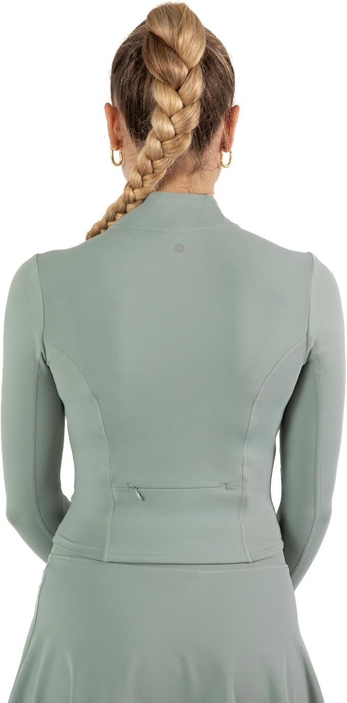 YITTY Active Women's Ultraluxe Full Zip Jacket, Athleisure, 4-Way-Stretch, Thumbholes