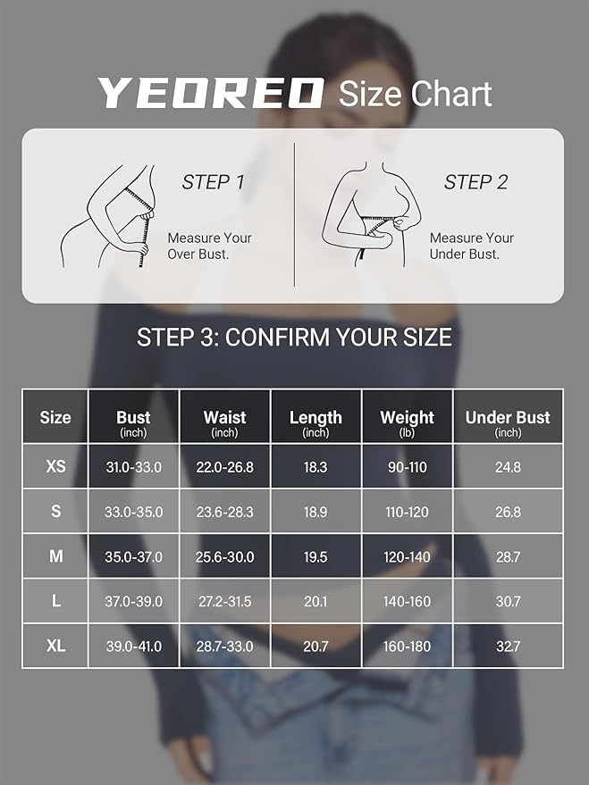 YEOREO Long Sleeve Workout Tops for Women Square Neck Slim Fitted Double Lined Compression Shirt Basic Casual Gym Yoga Tops