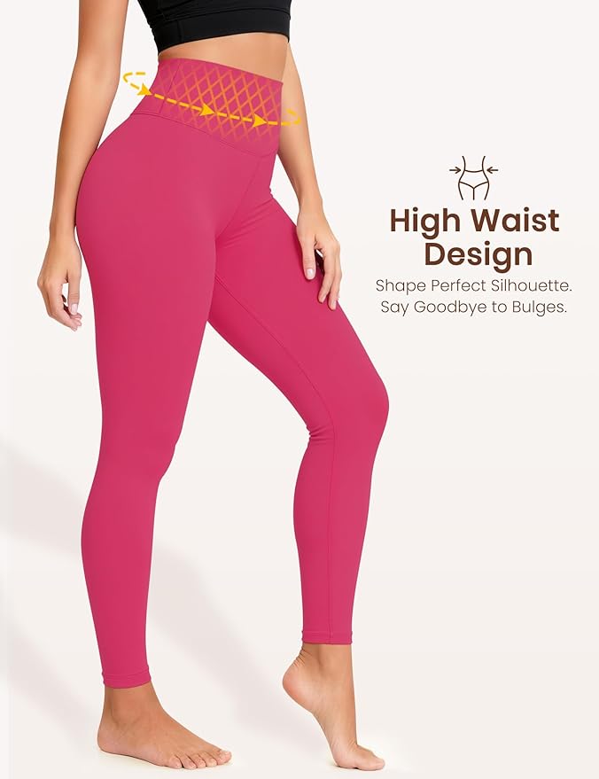 Laite Hebe Leggings for Women - High Waisted Full Length Buttery Soft Yoga Pants for Workout Athletic Daily