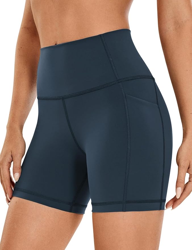 CRZ YOGA Women's Hugged Feeling Compression Leggings - Thick High Waisted Workout Leggings 25"
