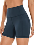 CRZ YOGA Women's Hugged Feeling Compression Leggings - Thick High Waisted Workout Leggings 25"
