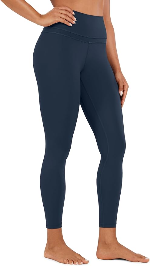 CRZ YOGA Naked Feeling Workout Leggings 25'' - High Waist Yoga Training Tight Womens Pants