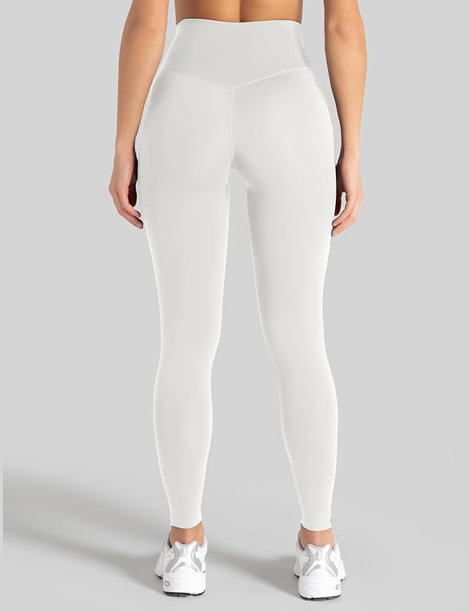 Unthewe Naked-Feel No Front Seam Leggings for Women - High Waisted Buttery Soft Workout Yoga Pants 25"