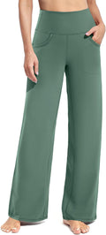 Promover Wide Leg Pants Woman Yoga Pants with Pockets Stretch Loose Casual Lounge Sweatpants Petite/Regular/Tall