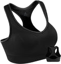 Double Couple Women Racerback Sports Bras for Women High Impact Workout Yoga Gym Fitness Bra
