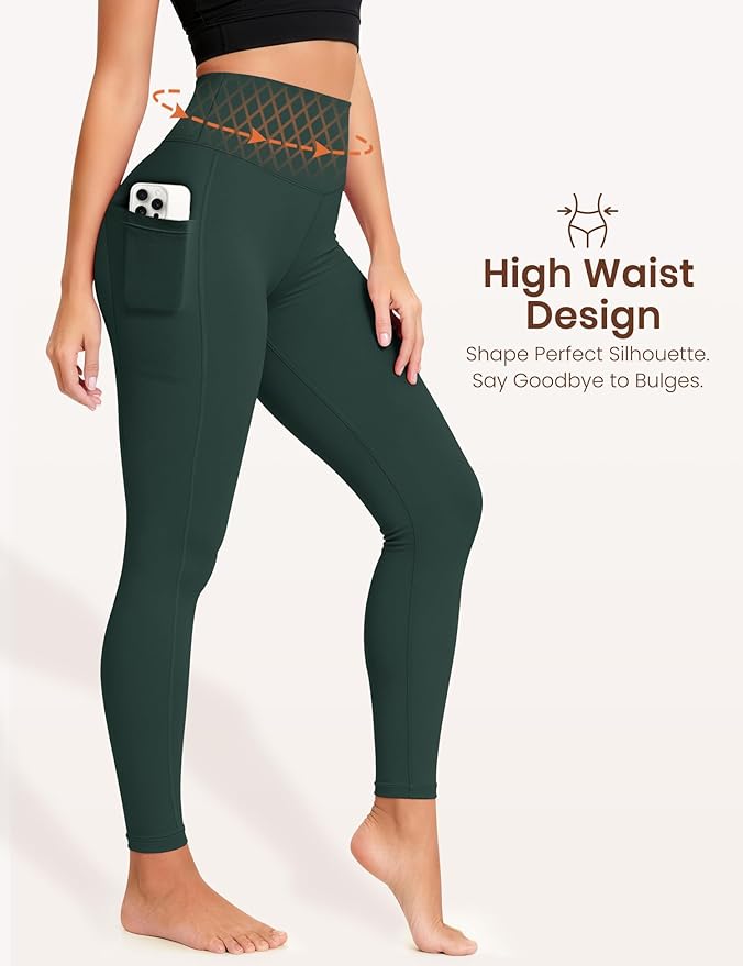 Laite Hebe Leggings for Women - High Waisted Full Length Buttery Soft Yoga Pants for Workout Athletic Daily