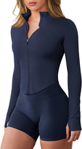 GYM RAINBOW Workout Jackets for Woman Lightweight Athletic Full Zip Running Jacket BBL Cropped Jackets Slim With Thumb Holes