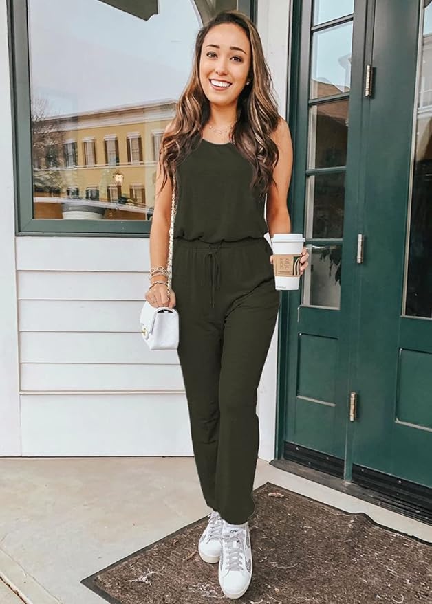 PRETTYGARDEN Women's Two Piece Outfit Sets Casual Summer Sleeveless Matching Lounge Wear Spring Travel Clothes Tracksuit