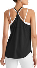 G4Free Workout Athletic Tank Tops for Women Racerback Lightweight Gym Pilates Y-Back Loose Fit Running Tanks Top