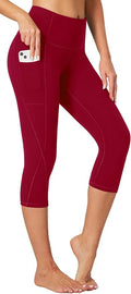 Heathyoga Capri Leggings for Women High Waisted Capri Leggings with Pockets for Women Tummy Control Yoga Pants Women