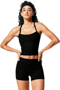 JNINTH Padded Sports Bra Tank Workout Sets for Women Matching High Waist Shorts Gym Yoga Active Wear Outfits