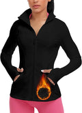 VUTRU Women's Workout Yoga Jacket Full Zip Running Track Jacket Fleece Athletic Jacket