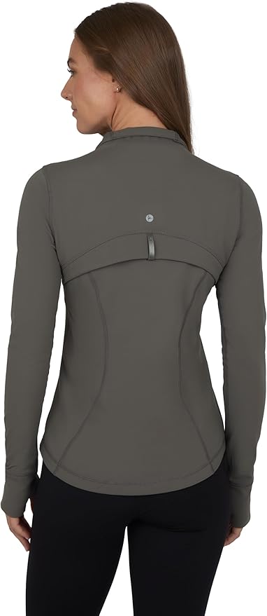 90 Degree By Reflex Full Zip Running Track Jacket Lightweight Athletic Slim Fit Jacket with Thumbholes