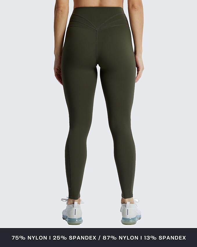 Aoxjox High Waisted Workout Leggings for Women Trinity Yoga Pants 26.5"