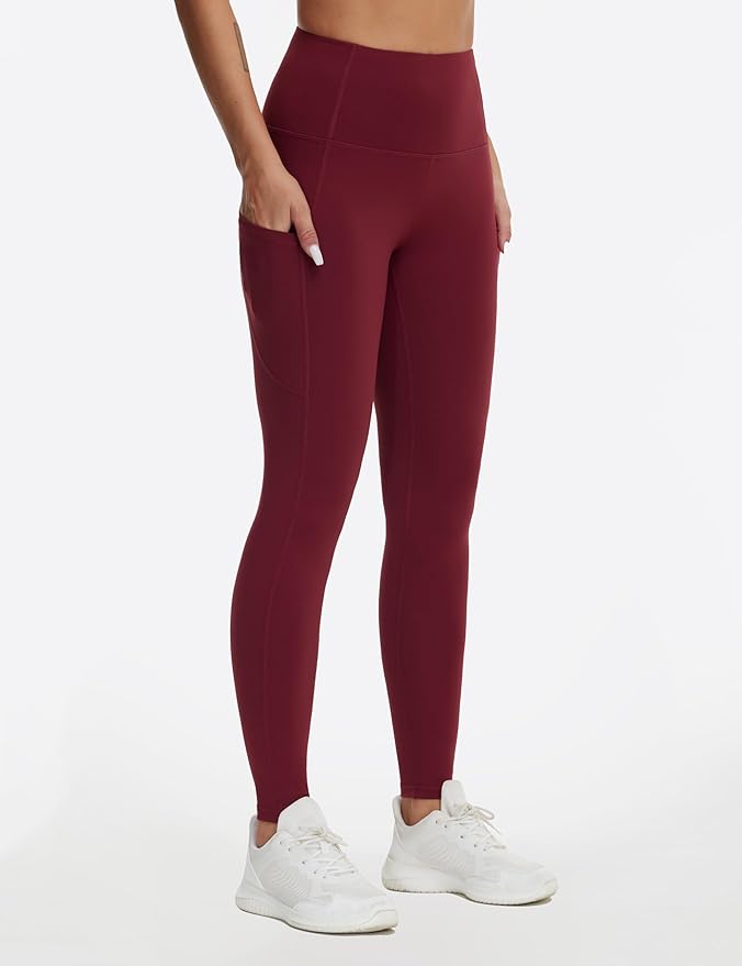 Dragon Fit High Waist Yoga Leggings with 3 Pockets,Tummy Control Workout Running 4 Way Stretch Yoga Pants
