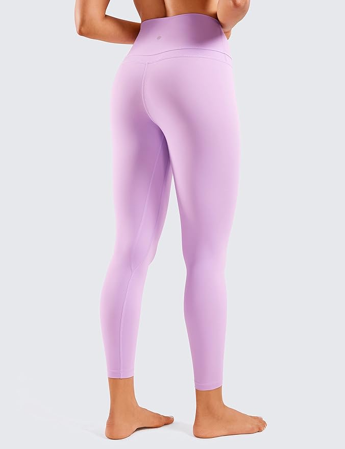 CRZ YOGA Naked Feeling Workout Leggings 25'' - High Waist Yoga Training Tight Womens Pants