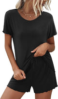 Ekouaer Womens Pajama Sets Short Sleeve Pajamas for Women Sets 2 Piece Lounge Sets Soft Sleepwear PJS