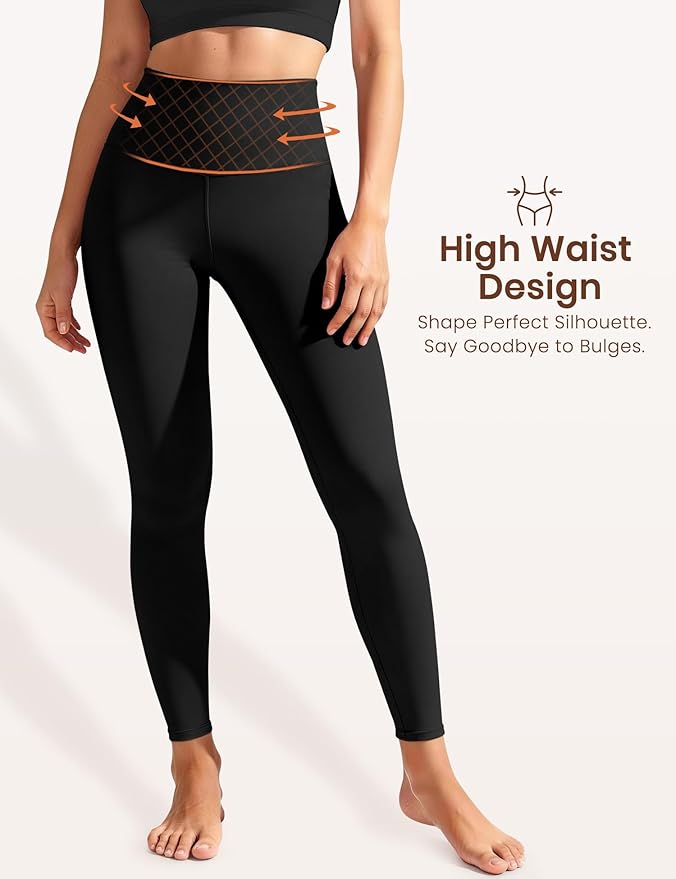 Laite Hebe Leggings for Women - High Waisted Full Length Buttery Soft Yoga Pants for Workout Athletic Daily