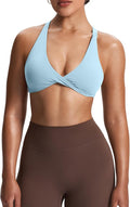 Aoxjox Women's Workout Sports Bras Fitness Satara Low Impact Bra Yoga Crop Tank