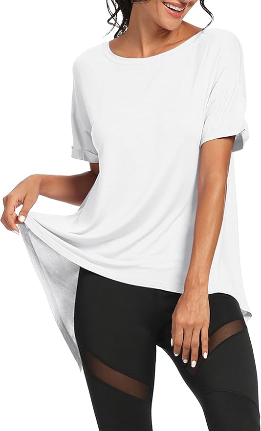 Bestisun Workout Tank Tops Open Back Yoga Exercise Shirts Tie Back Athletic Clothes for Women