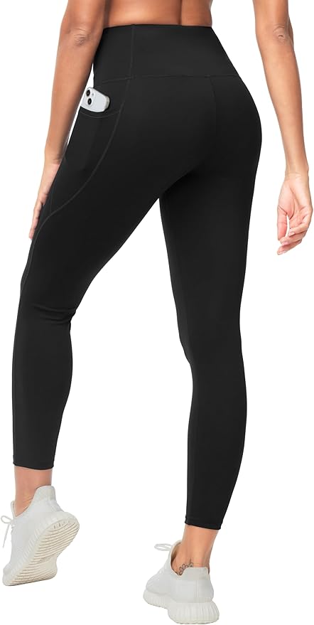 Dragon Fit Women's High Waisted Yoga Leggings Stretchy Tummy Control Gym Workout Pants with Pockets
