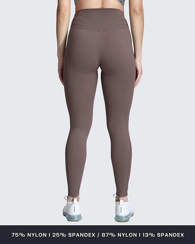Aoxjox High Waisted Workout Leggings for Women Trinity Yoga Pants 26.5"