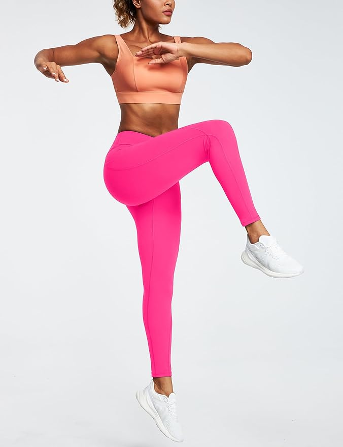 Ewedoos Leggings with Pockets for Women High Waisted Athletic Workout Compression Leggings Tummy Control Yoga Pants Women