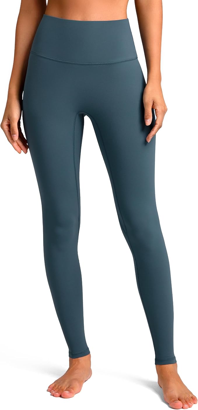 Colorfulkoala Dreamlux No Front Seam Leggings for Women 25"/28" Inseam, High Waisted Buttery Soft Yoga Pants