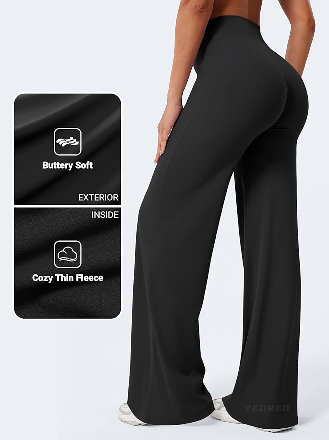 YEOREO Workout Leggings Womens No Front Seam Straight Leggings 29"/ 31.5"/ 33"/ 35" High Waist Buttery Eddiy Gym Yoga Pants