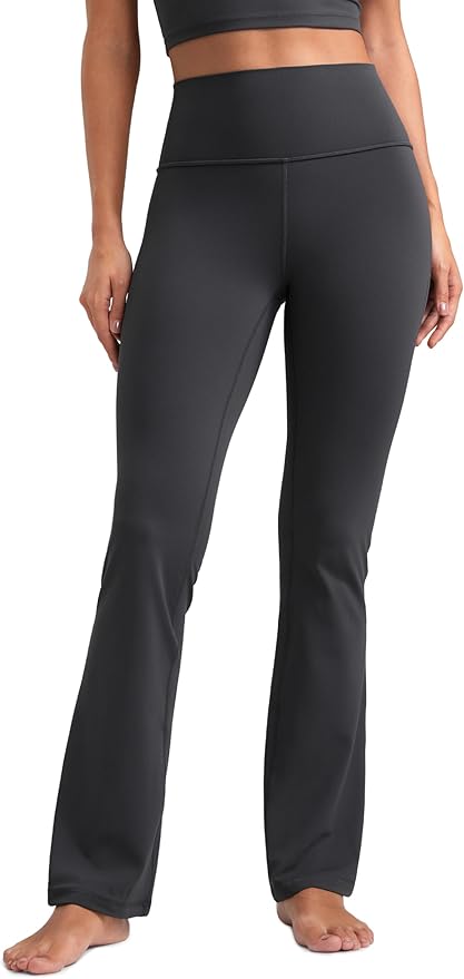 CRZ YOGA Butterluxe Flare Leggings 29"/30.5"/32"/33.5" - High Waist Bootcut Wide Leg Lounge Womens Yoga Pants with Pocket