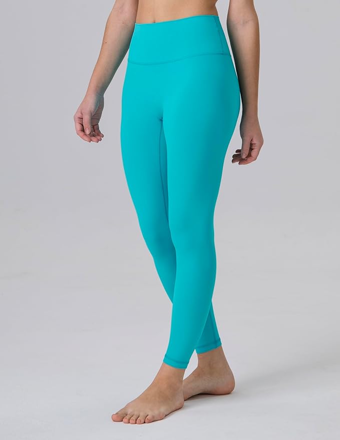 Colorfulkoala Dreamlux No Front Seam Leggings for Women 25"/28" Inseam, High Waisted Buttery Soft Yoga Pants