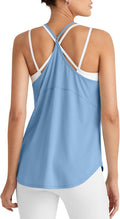 G4Free Workout Athletic Tank Tops for Women Racerback Lightweight Gym Pilates Y-Back Loose Fit Running Tanks Top