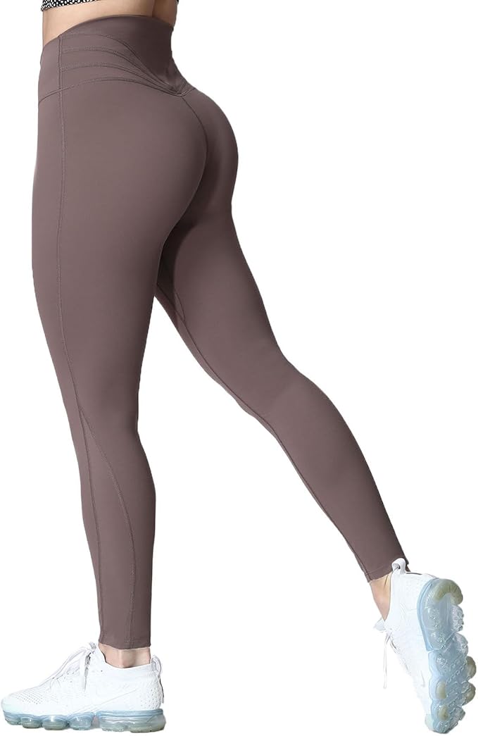 Aoxjox High Waisted Workout Leggings for Women Trinity Yoga Pants 26.5"
