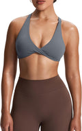 Aoxjox Women's Workout Sports Bras Fitness Satara Low Impact Bra Yoga Crop Tank