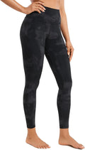 CRZ YOGA Brushed Naked Feeling Workout Leggings 25" - High Waisted Gym Compression Tummy Control Womens Yoga Pants