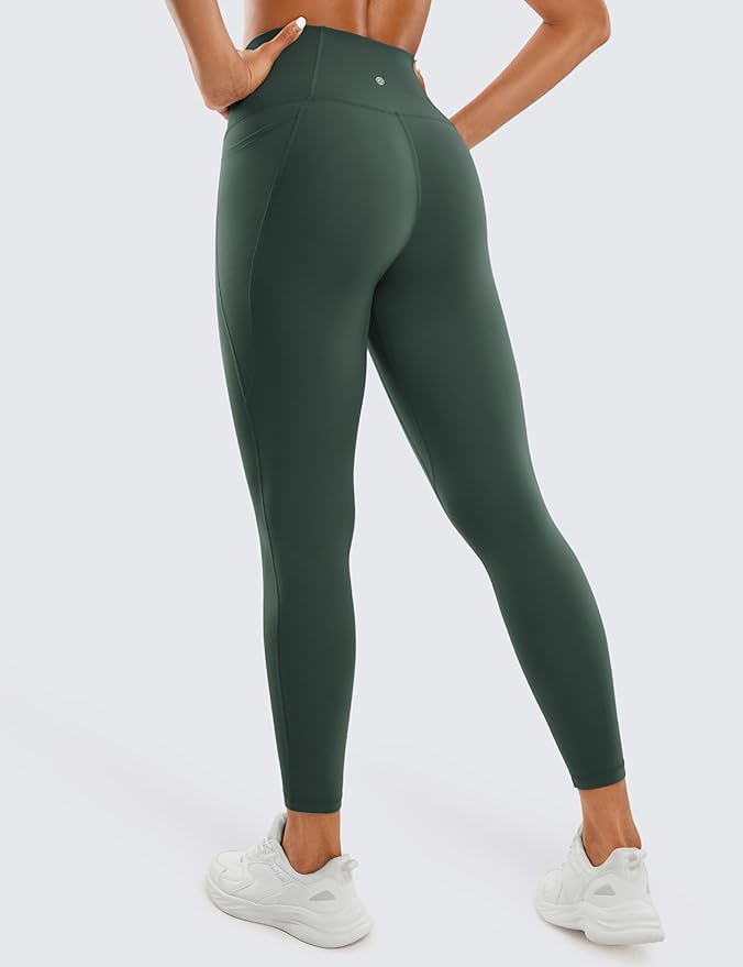CRZ YOGA Butterluxe Workout Leggings Pockets 25'' - High Waisted Gym Womens Yoga Pants Buttery Soft