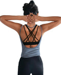 OYANUS Womens Summer Workout Tops Sexy Backless Yoga Shirts Open Back Activewear Running Sports Gym Tank Tops