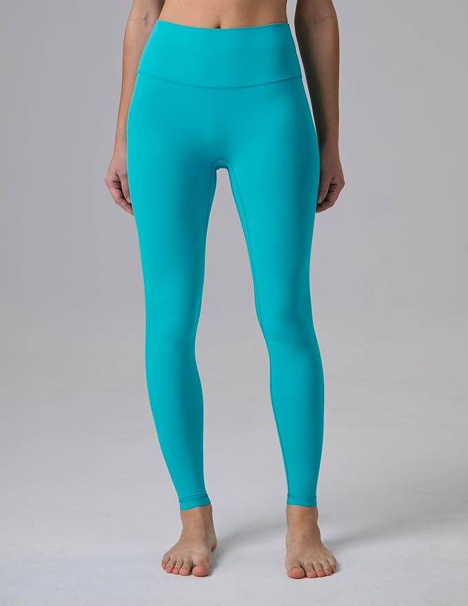 Colorfulkoala Dreamlux No Front Seam Leggings for Women 25"/28" Inseam, High Waisted Buttery Soft Yoga Pants